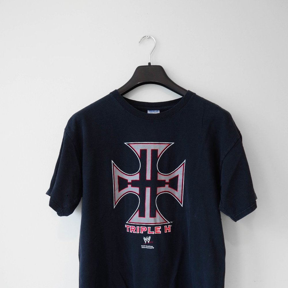 Y2k WWE TRIPPLE H PROMOTE TSHIRT